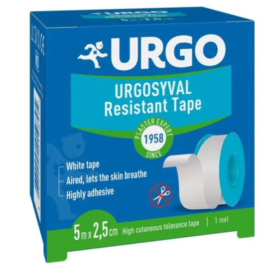 URGO Ургосивал лейкопласт 5м/2,5см /син/