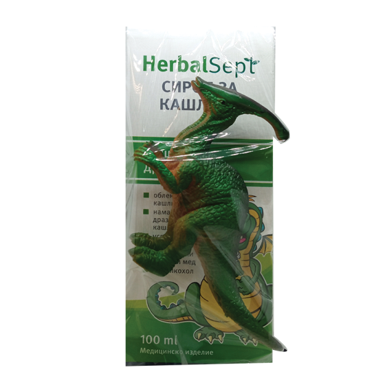 HERBALSEPT Хербал Септ сироп за кашлица 100 мл + играчка