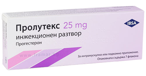 ПРОЛУТЕКС 25 мг инжекционен разтвор — 7 предварително напълнени спринцовки