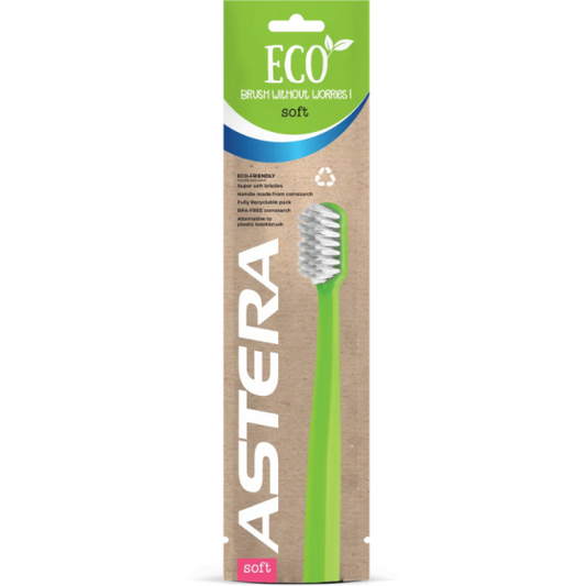 ASTERA Четка за зъби Astera Eco Super Soft Green