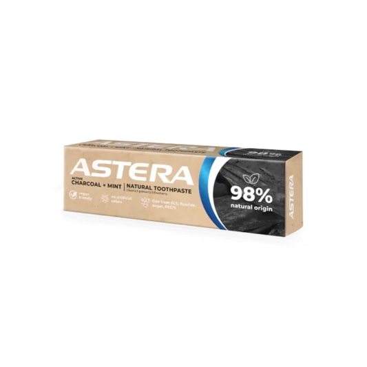 ASTERA Паста за зъби  Astera Natural Charcoal+Mint 75 мл