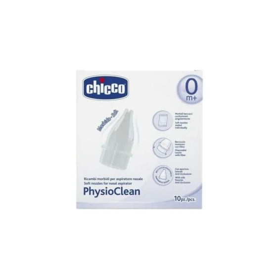 CHICCO Mеки силиконови накрайници за физиологичен аспиратор Chicco