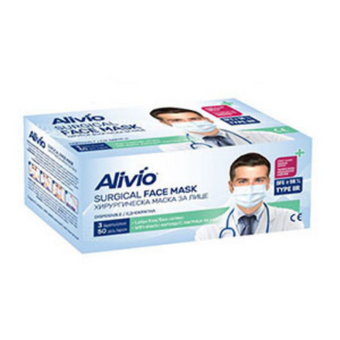 compare product Маска Аливио еднократна хирургична тип II R х 50