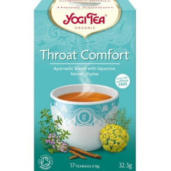 compare product Yogi Tea Комфорт за гърлото аюрведичен чай х17 броя