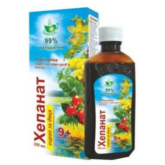 compare product Хепанат Сироп за черен дроб и жлъчка за деца x250 мл