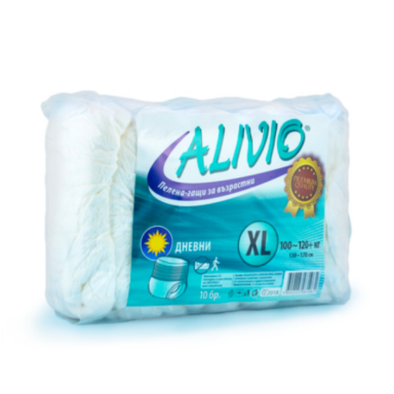 ALIVIO Пелени-гащи за възрастни дневни XL x10 Alivio