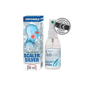 compare product Scaler Silver спрей за гърло със сребърна вода 50мл