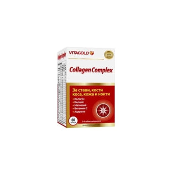 compare product Колаген компелкс таблетки за стави, кости, коса, кожа и нокти х60 Vitagold