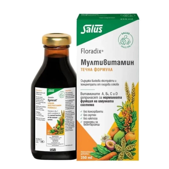 Floradix мултивитамин сироп за добър имунитет 250мл