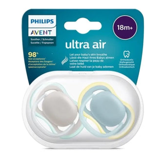 compare product Ортодонтични залъгалки Ultra Air за момче 18м.+ 2бр Avent