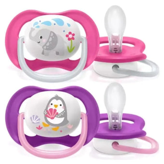 compare product Ортодонтични залъгалки Ultra Air Animals Girl 6-18м. 2бр Avent