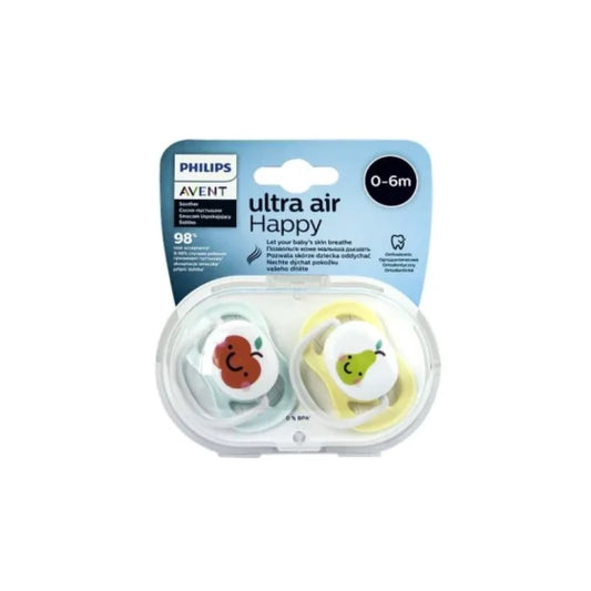 AVENT Ортодонтични залъгалки Ultra Air Fruit 0-6м. 2бр. Avent