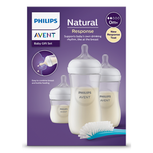 AVENT Сет серия Natural Response Starter - бутилки и четка Avent