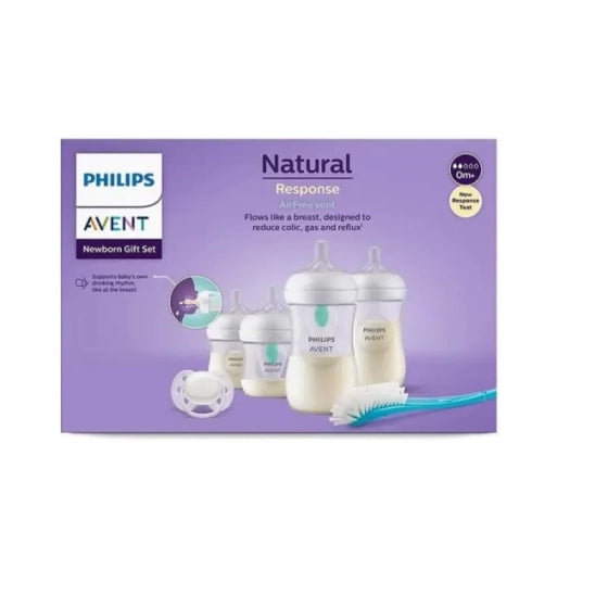 AVENT Сет серия Natural Response AirFree Vent - бутилки залъгалки и четка Avent