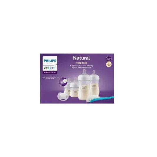 AVENT Сет серия Natural Response - бутилки залъгалки и четка Avent