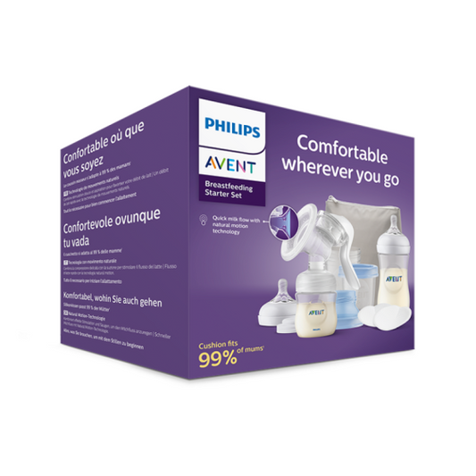 AVENT Начален комплект за кърмене с ръчна помпа за кърма Natural Motion Avent