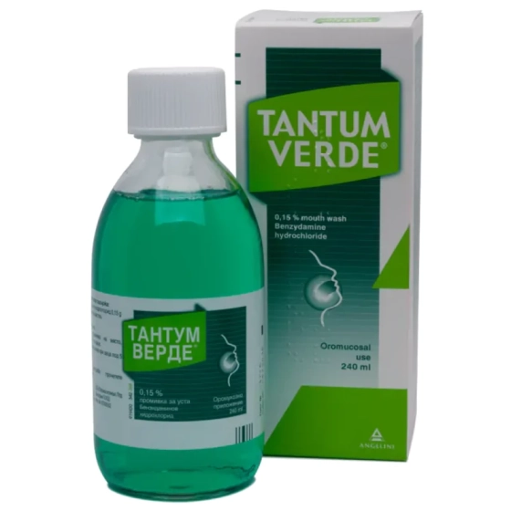 TANTUM VERDE Тантум Верде разтвор за уста 0.15% 240мл