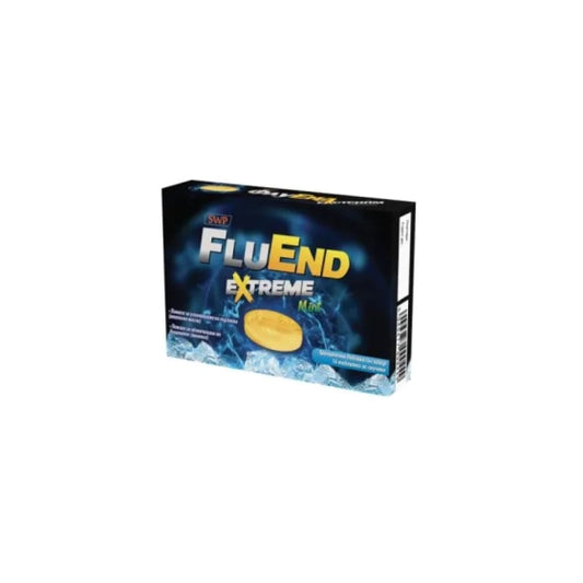 FluEnd Extreme за успокояване на гърлото с вкус на мента х16 таблетки за смучене Sun Wave Pharma