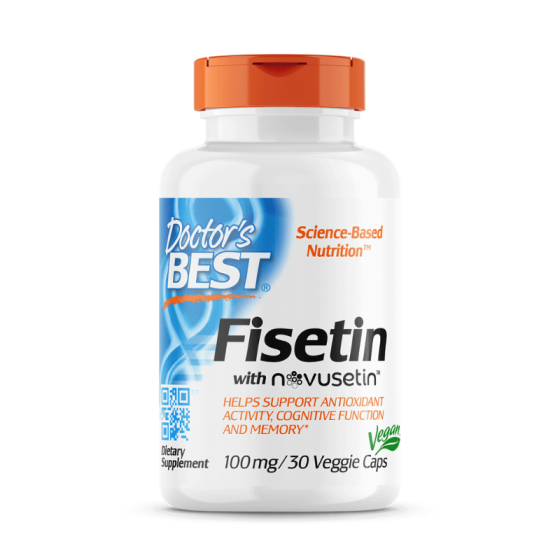 DOCTOR'S BEST Физетин за здравето на мозъка 100 mg х30 капсули Doctor's Best