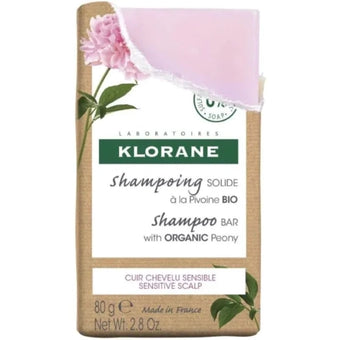 compare product Klorane Peony Твърд шампоан за чувствителен скалп с органичен божур x80 грама