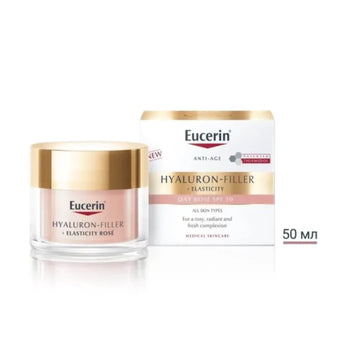 compare product Eucerin hyaluron-filler+elasticity SPF30 Rose озаряващ дневен крем 50мл