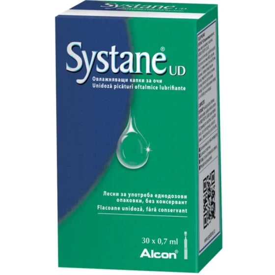 Systane Ultra Овлажняващи капки за очи 0,7мл х30 Alcon - Снимка 2 от 2
