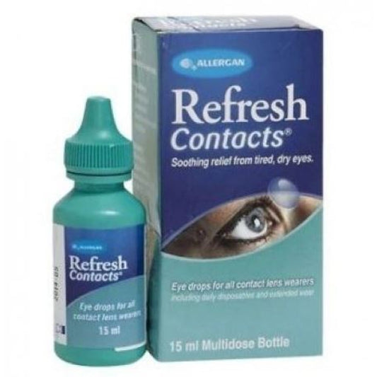 REFRESH CONTACTS Рефреш контакт солуцио  при уморени и сухи очи 15мл