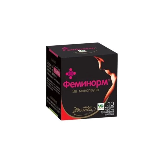 FEMINORM Феминорм за облекчаване симптомите при менопауза х30 капсули Borola