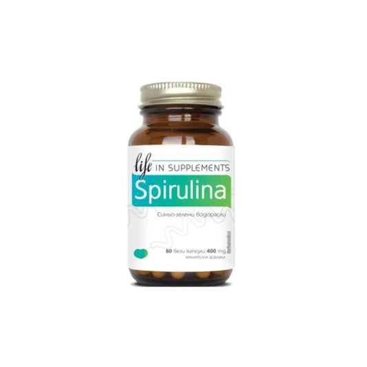 HERBA MEDICA Herbamedica Spirulina Спирулина за имунната и сърдечно–съдовата система 400 мг х 60 капсули