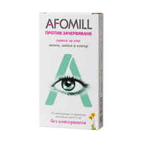 AFOMIL Афомил капки за очи против зачервяване 10 дози - Снимка 2 от 2