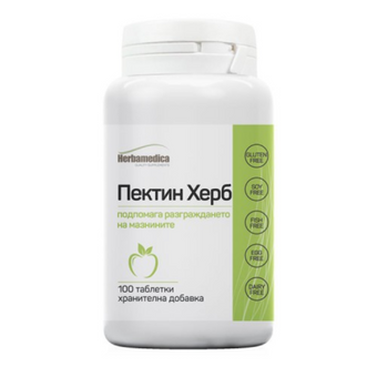 compare product Пектин Херб таблетки за понижаване на холестерола 500мг х100 Herbamedica