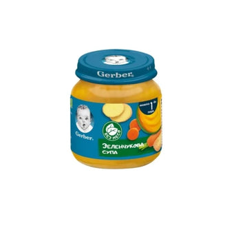 compare product Gerber Храна за бебета Пюре зеленчукова супа моето 1-во пюре, 125g, бурканче