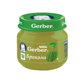 compare product Gerber Храна за бебета Пюре от броколи моето 1-во пюре, 80g, бурканче