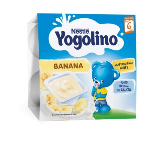 YOGOLINO Nestle Yogolino Банан млечен десерт от 6-ия месец, 100g (4бр. в опаковка)