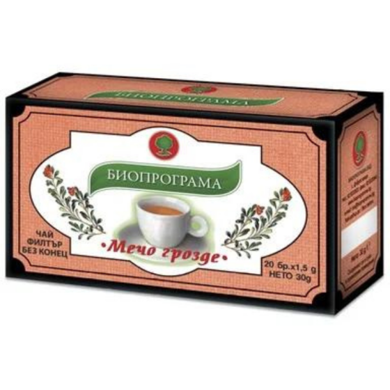BIOPROGRAMMA Чай Мечо грозде х20 броя Биопрограма