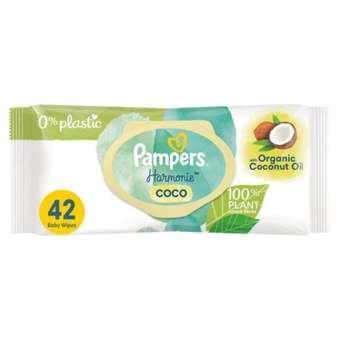 compare product Pampers Coconut Harmonie Protection Бебешки мокри кърпички х 42 броя