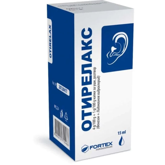 OTIRELAX Отирелакс солуцио при възпаление на ушите 15мл