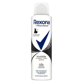 compare product Rexona deo invisible black+white дезодорант спрей 150мл
