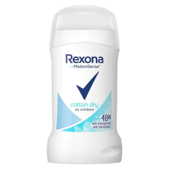 compare product Rexona cotton dry стик против изпотяване за жени 40мл