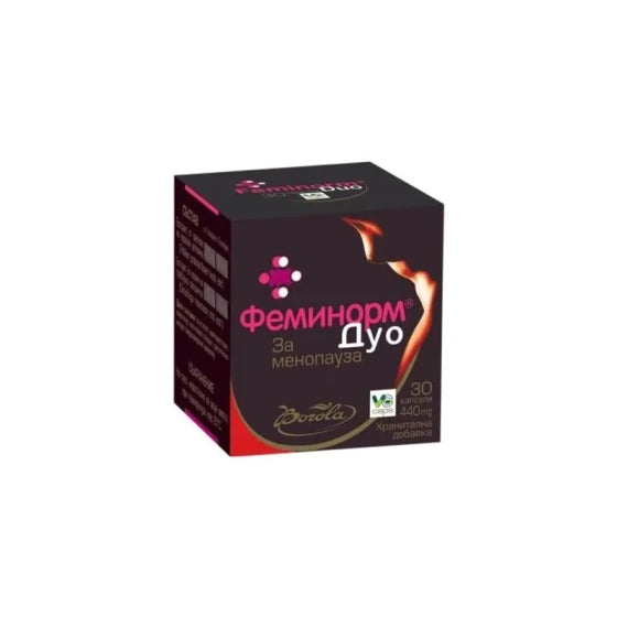 FEMINORM Феминорм Дуо капсули за облекчаване симптомите на менопауза х30 Borola