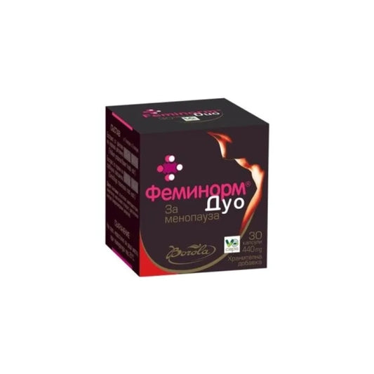 FEMINORM Феминорм Дуо капсули за облекчаване симптомите на менопауза х30 Borola