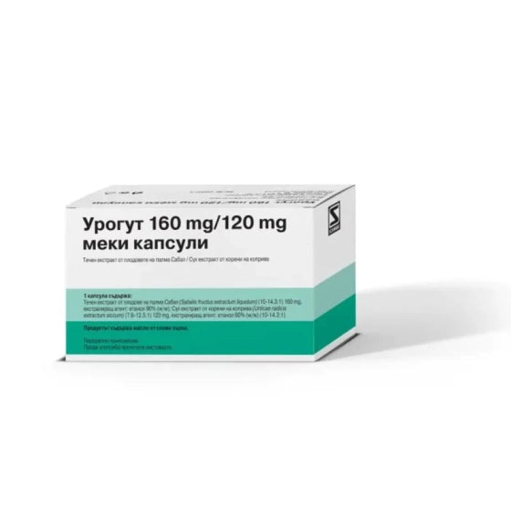UROGUTT Урогут капсули за нормално функциониране на простата 160мг/120мг х60