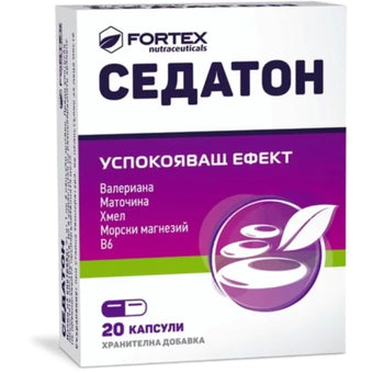 compare product Седатон капсули при стрес х20 Fortex