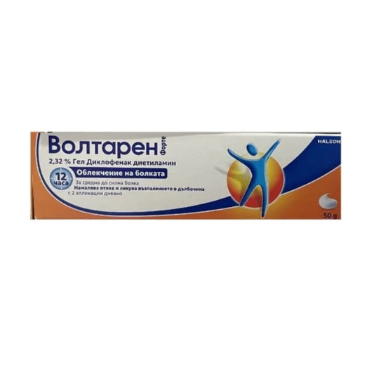 VOLTAREN Волтарен Форте гел 2,32%  за лечение на болка, възпаление и оток при ставите и мускулите х50гр