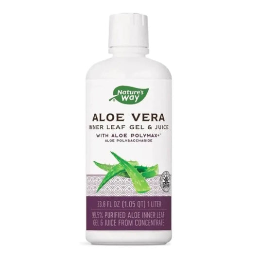 NATURES WAY Алое вера 99% гел и сок за добро храносмилане, контролира холестерола и кр. захар 1л Nature’s Way