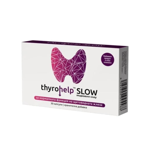 THYROHELP Тирохелп слоу капсули за нормална функция на щитовидната жлеза х30