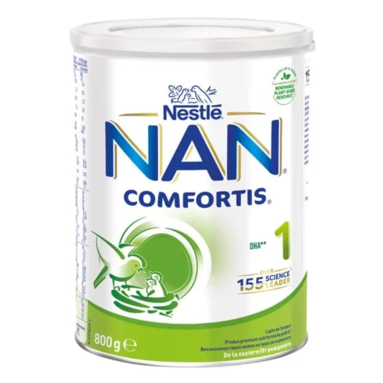 NAN Nestle NAN Comfortis 1 Висококачествено обогатено мляко на прах за кърмачета 0+ месеца 800г