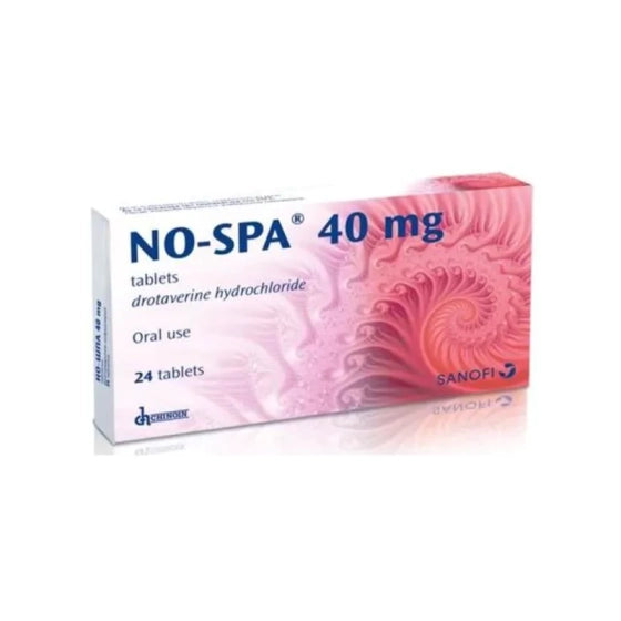 NO SPA Но-шпа таблетки при болки и спазми в корема 40мг х24