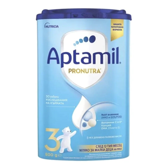 Aptamil 3 Pronutra Мляко за малки деца 12+ месеца 800г
