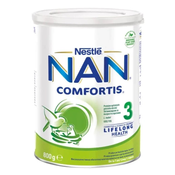 NAN Nestle NAN Comfortis 3 Висококачественa обогатенa млечна напитка на прах 12+ месеца 800г